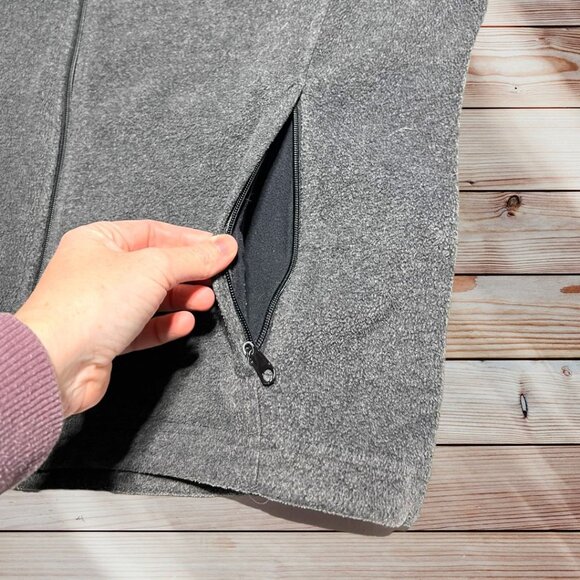 Columbia Fleece Jacket Gray Size 1x - Picture 5 of 8